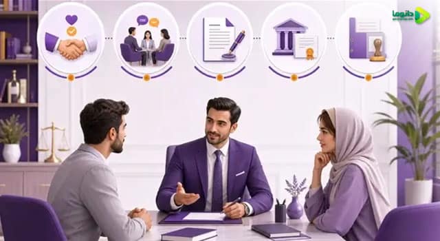 مراحل طلاق توافقی