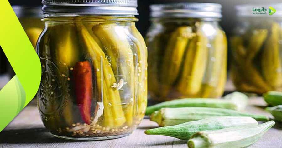مراحل و نکات تهیه ترشی بامیه خانگی و خوشمزه